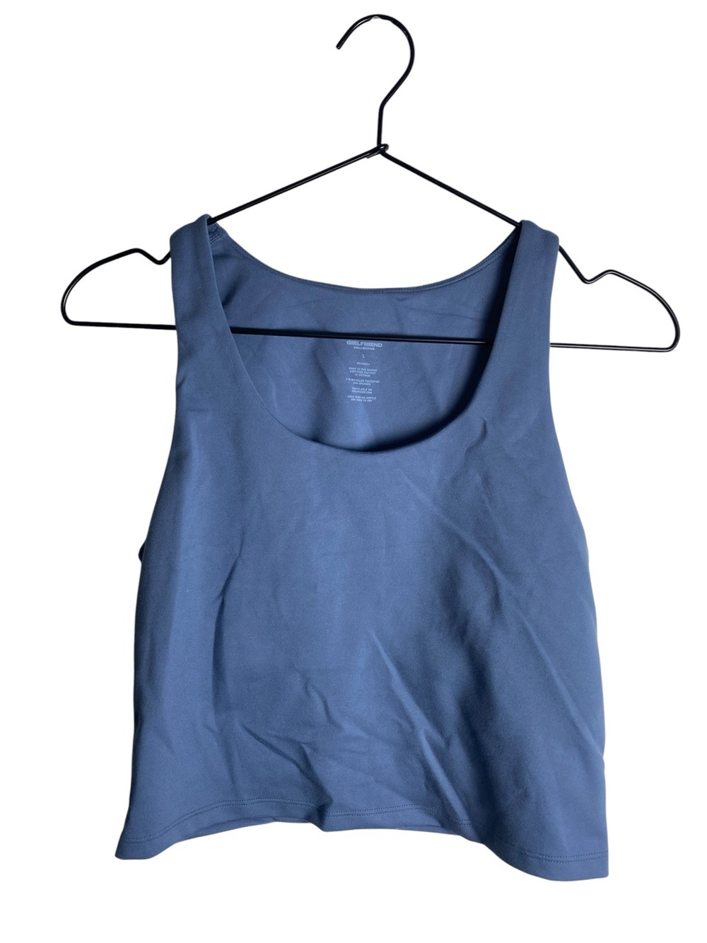 Girlfriend Collective Periwinkle Blue Dylan Tank Sports Bra